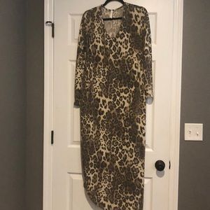 MTS Leopard Maxi Dress size Small